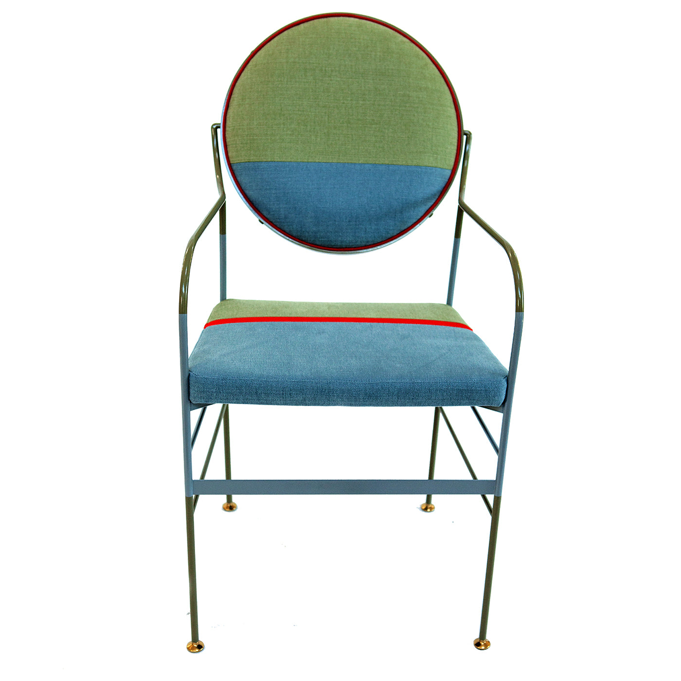 Set of 2 Luigina Serra Sage and Light Blue Chair - Alternative view 3