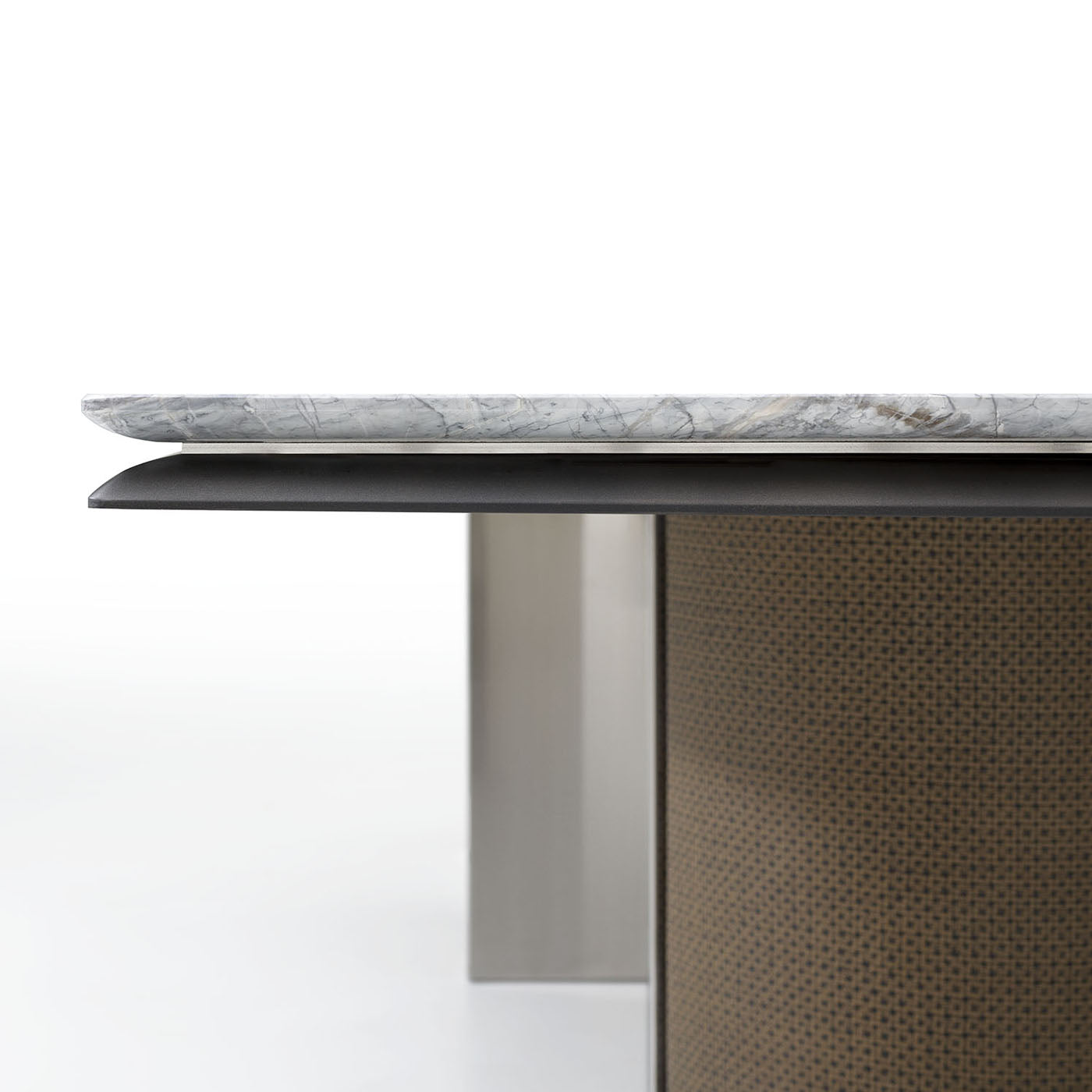 Curtis Tuscany Gray Marble & Leather Dining Table by Pulina Exclusive Interiors - Alternative view 1