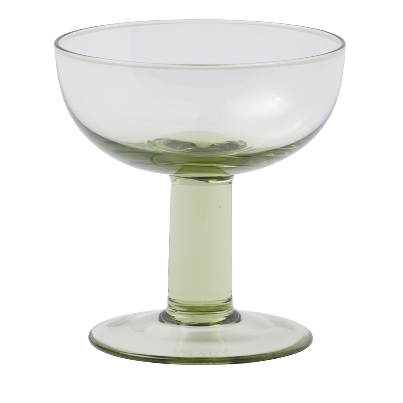 Set de dos copas de champán Pompadour de cristal Plinth - Vista principal