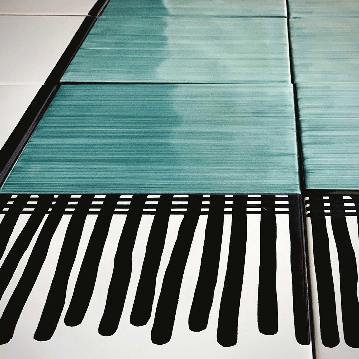 Carpet Green Ceramic Composition by Giuliano Andrea dell’Uva 200 x 100 - Alternative view 2