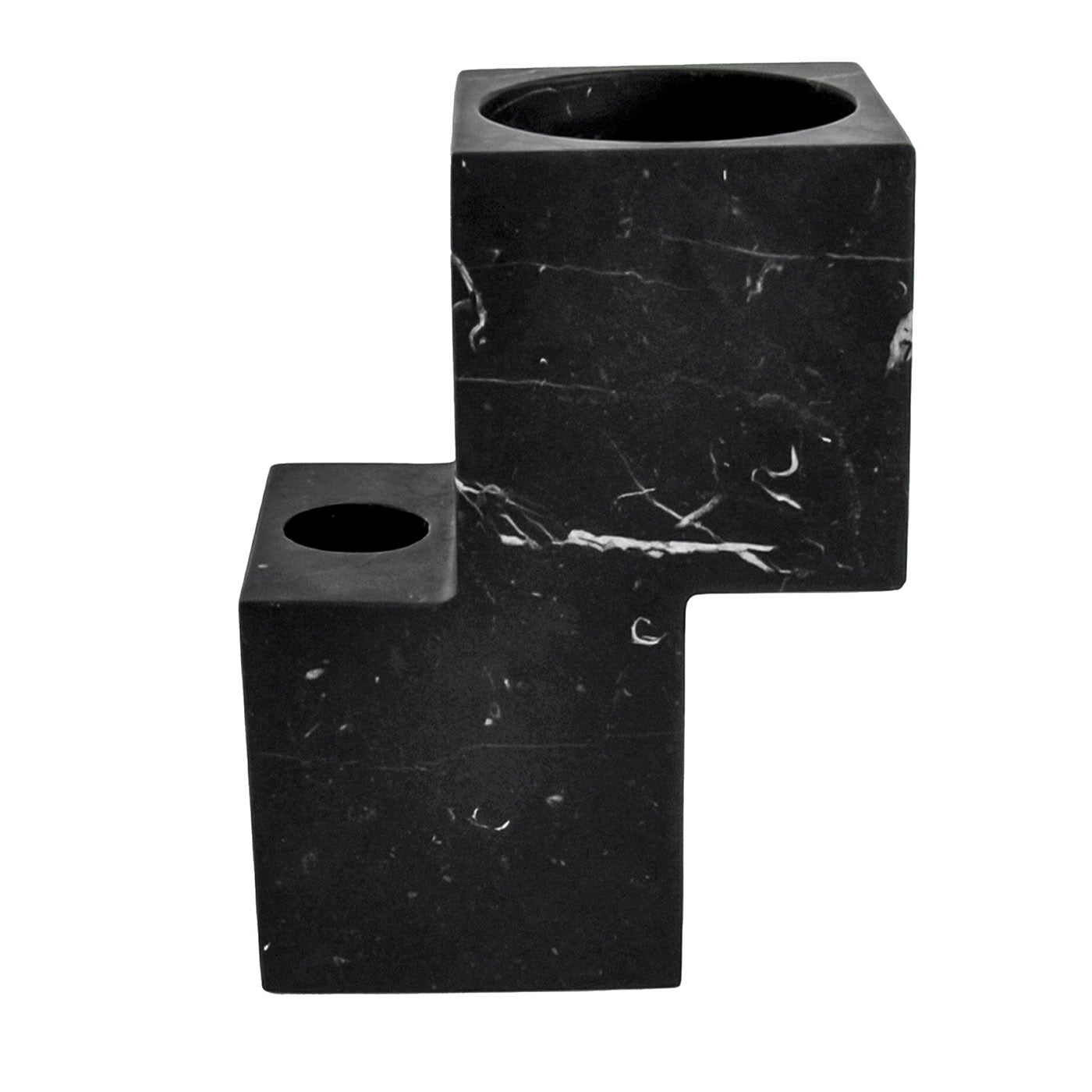 Vase multifonction en marbre noir Marquina Hybrid - Vue principale