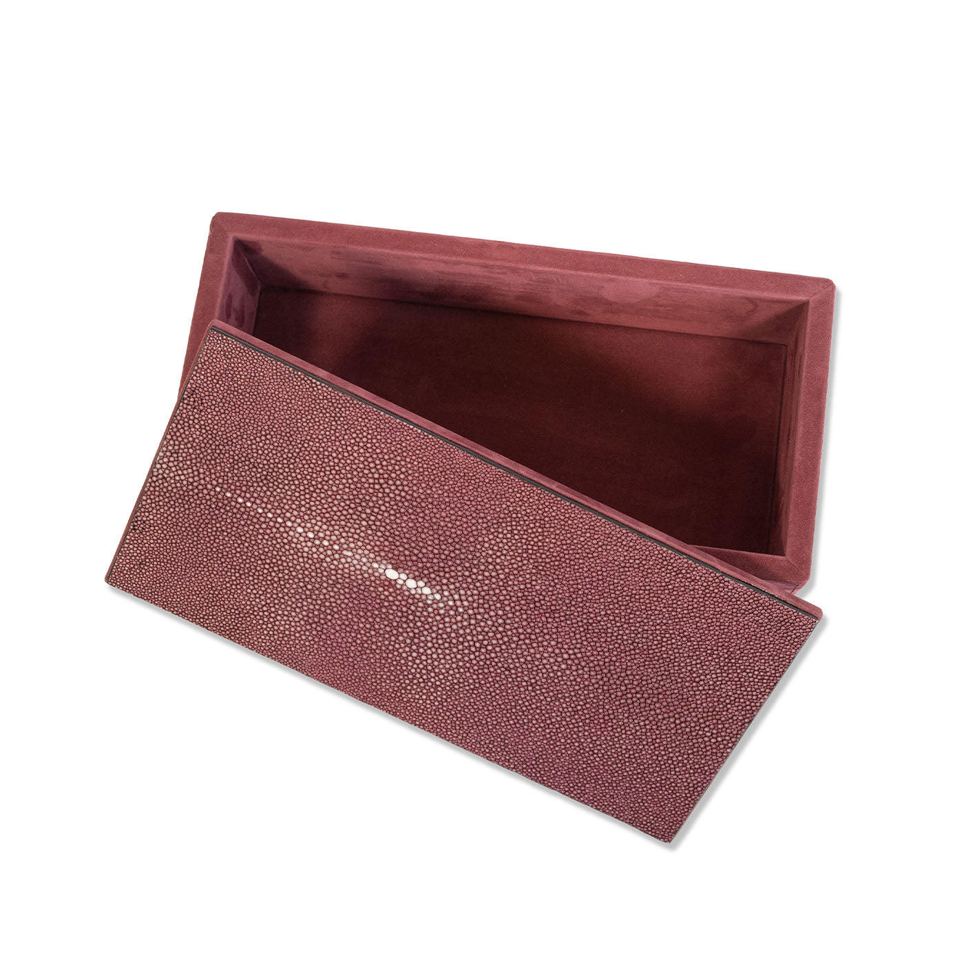 Stachelrochen Persisch Rot Nubuk Leder Box - Alternative Ansicht 5
