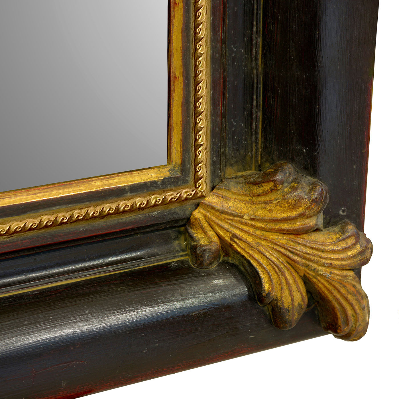 Salvator Rosa Ebony and Gold Wall Mirror - Alternative view 1