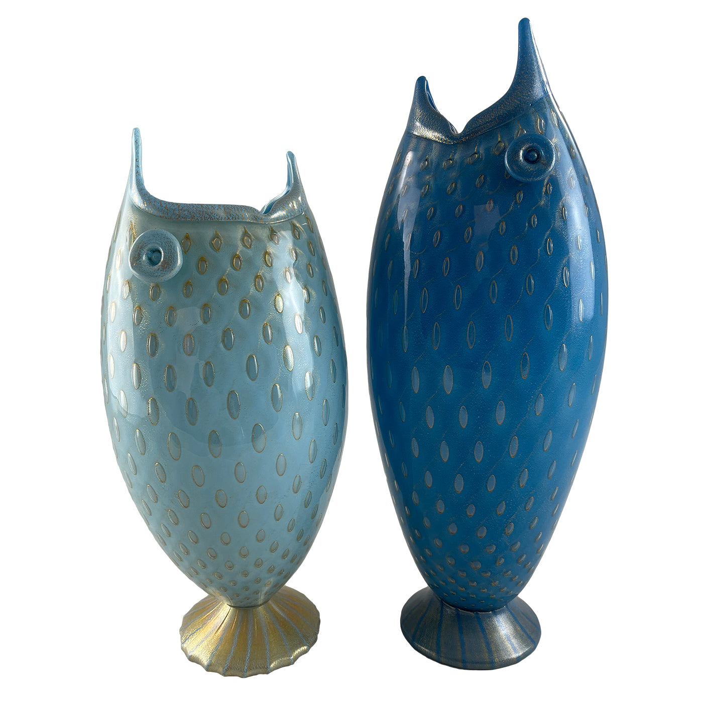 Vase en verre bleu zoomorphe Pesce - Vue alternative 4