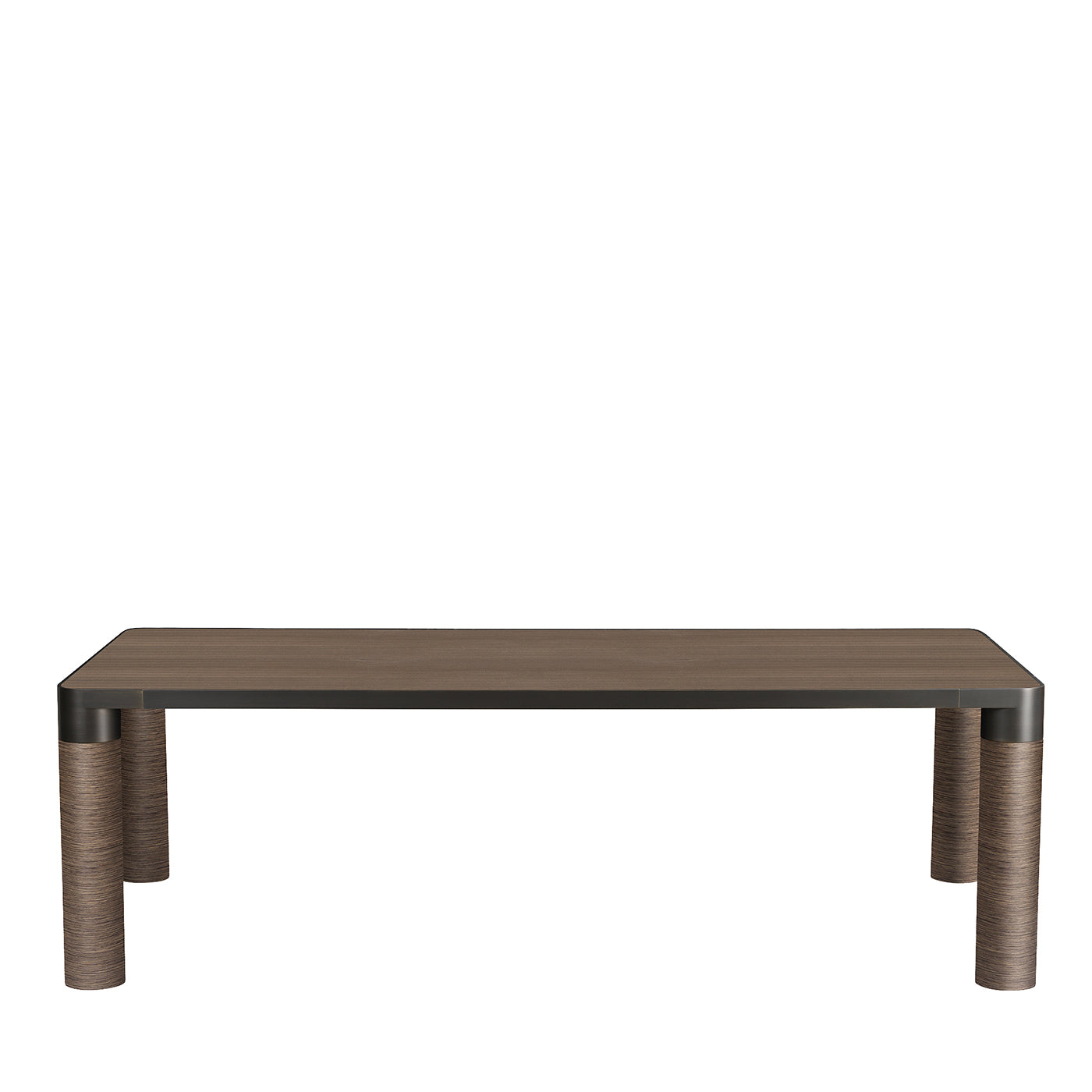 Mesa de comedor rectangular de madera marrón de Elisa Giovannoni - Vista principal