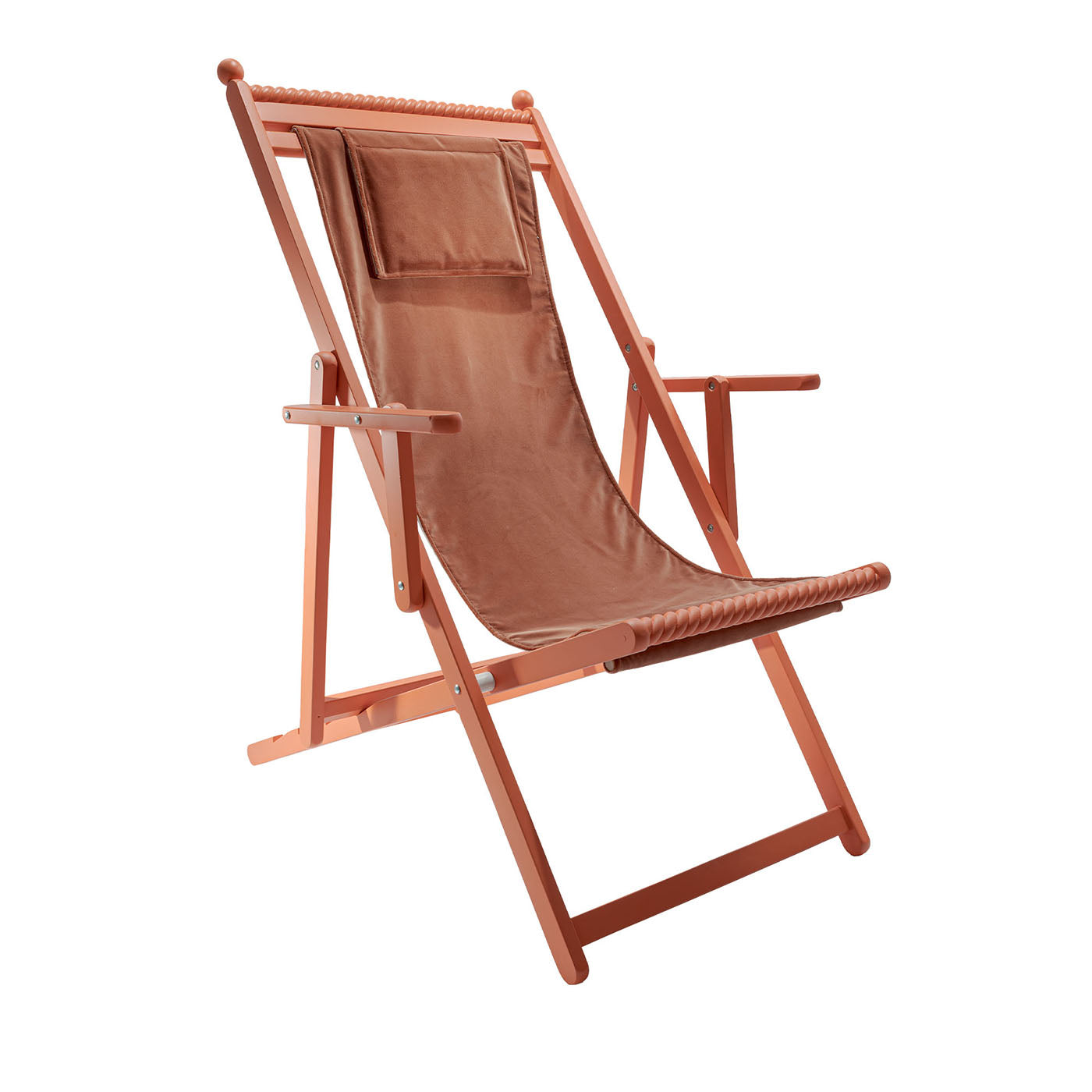 Lacquered Orange Beech Chair - Main view