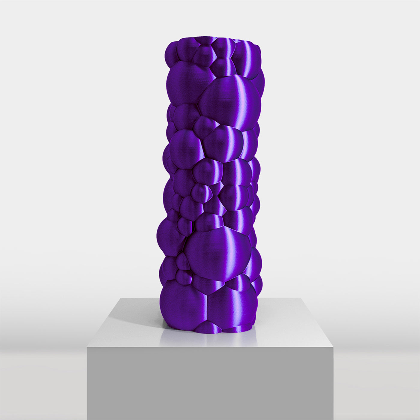 Jarrón-escultura Zeus púrpura - Vista alternativa 1