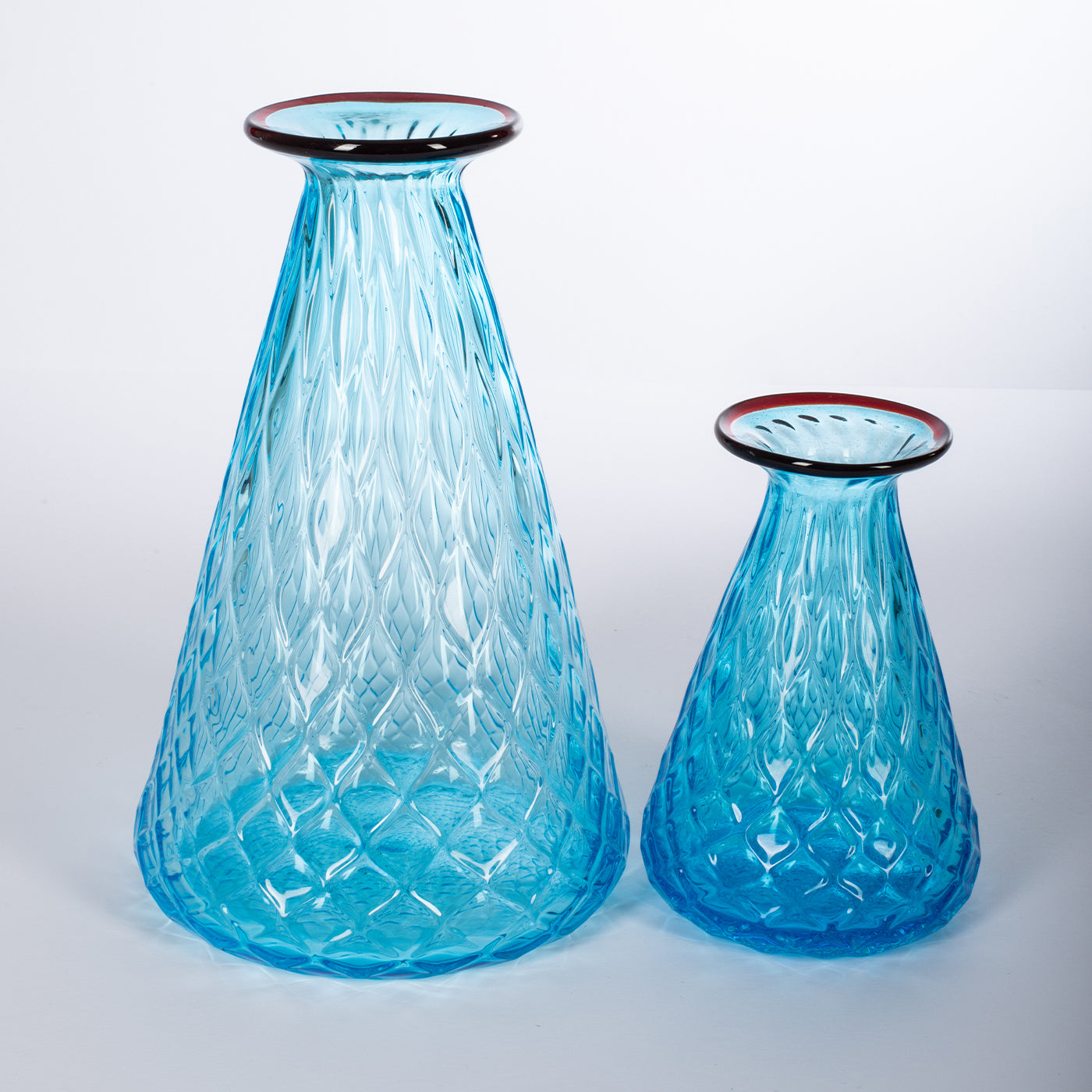 Acqua Mare Balloton Set di 2 vasi conici azzurri - Vista alternativa 3