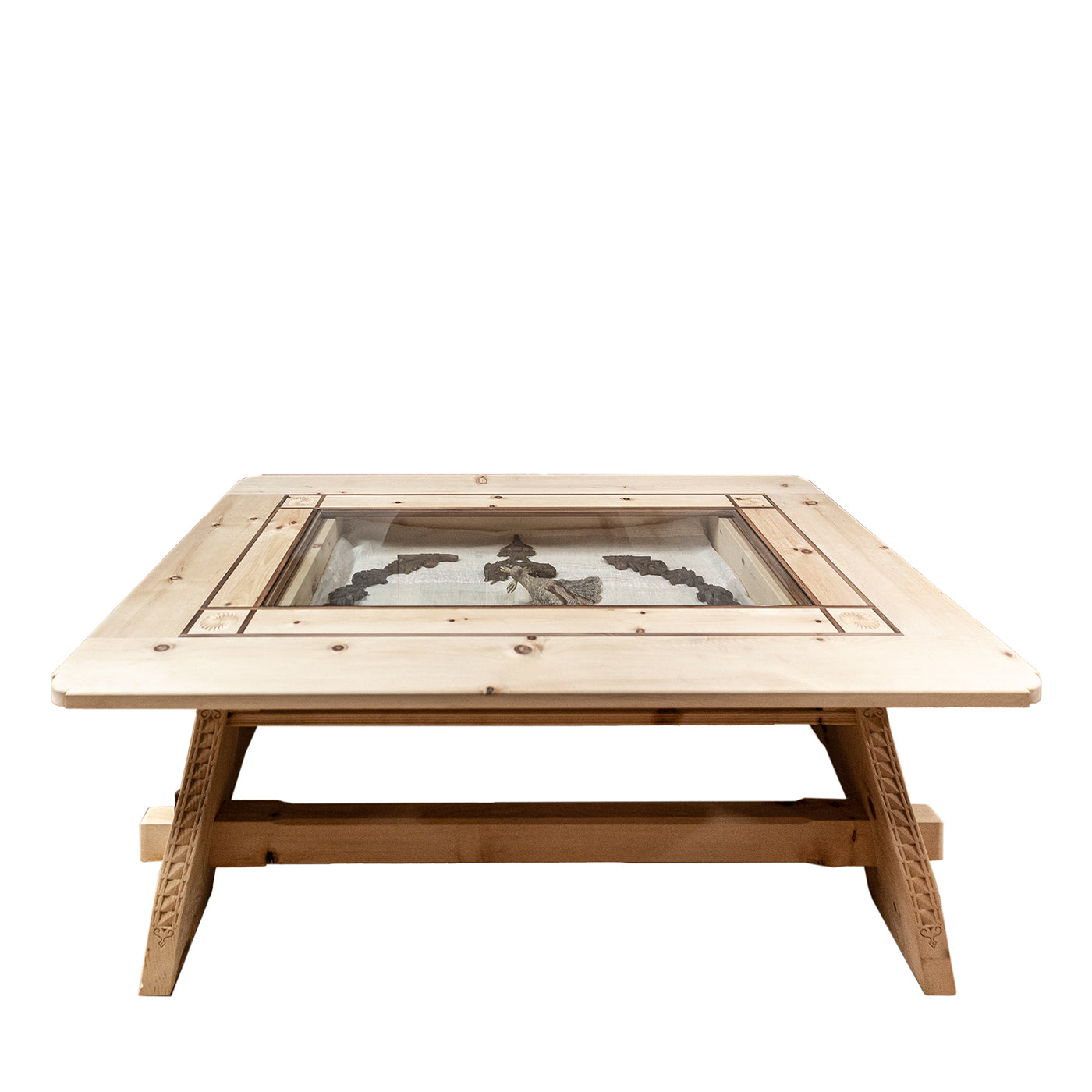 Tavolino in legno di pino - Vista principale