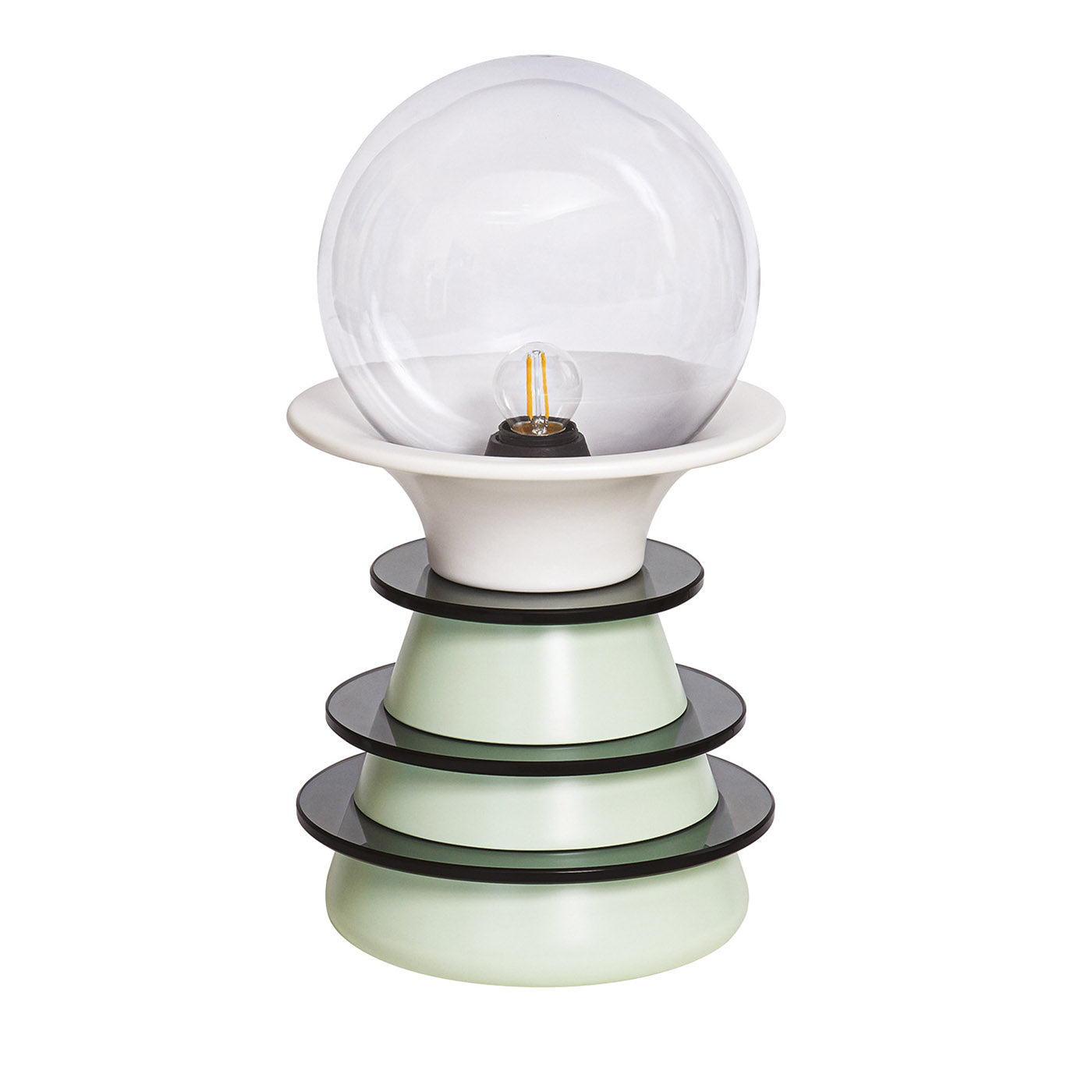Lámpara de mesa Catodo verde menta - Vista principal