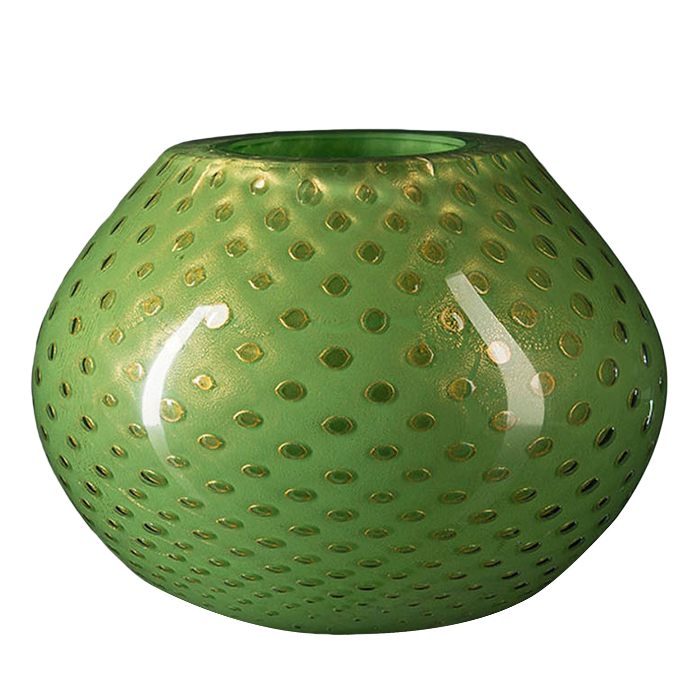 Mocenigo Sfera Gold &amp; Grün Vase - Hauptansicht