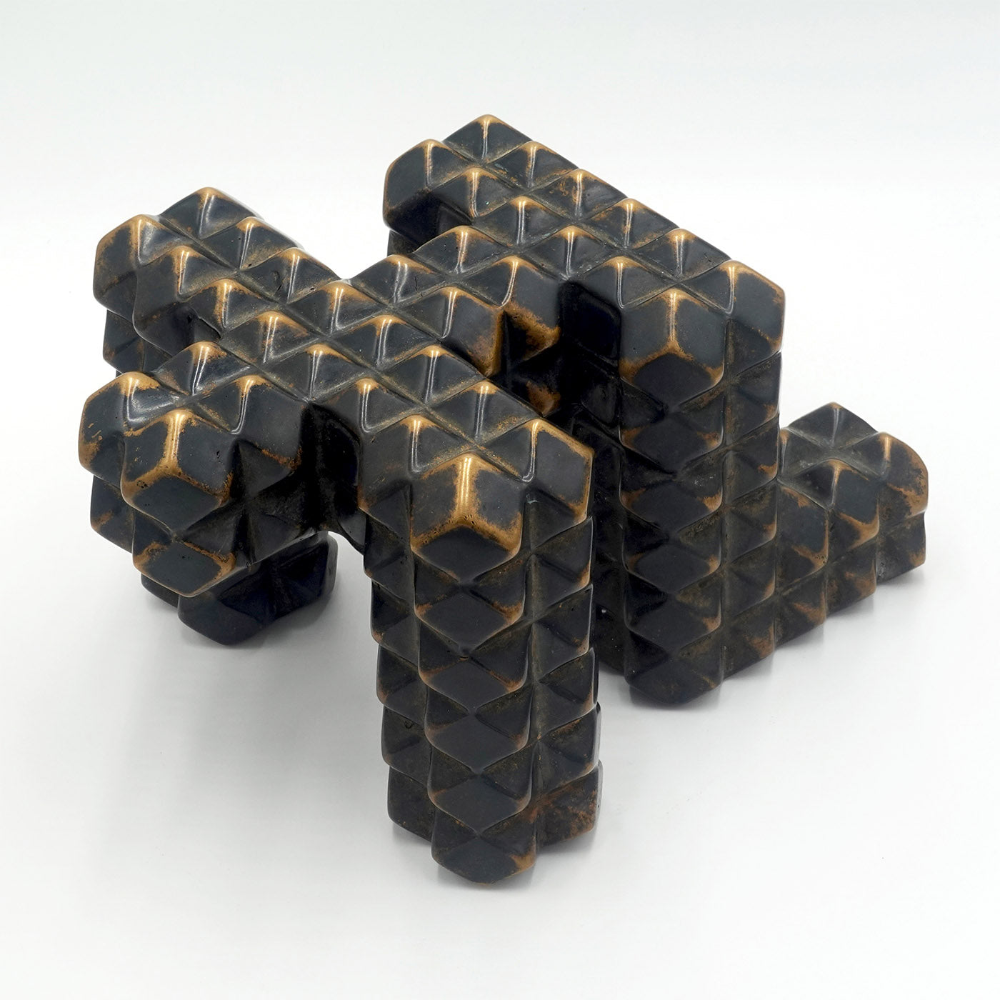 Burnished Prono Cubic Sculpture - Alternative view 1