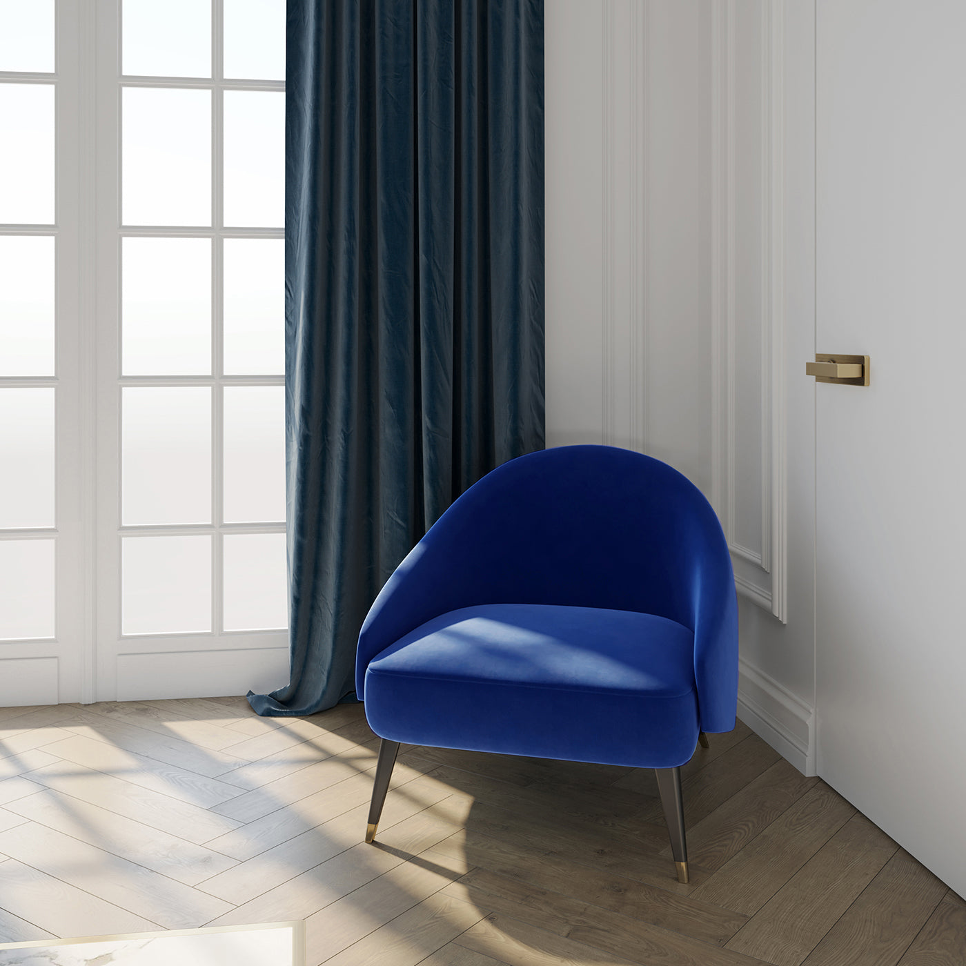 Minerva Blue armchair - Alternative view 1
