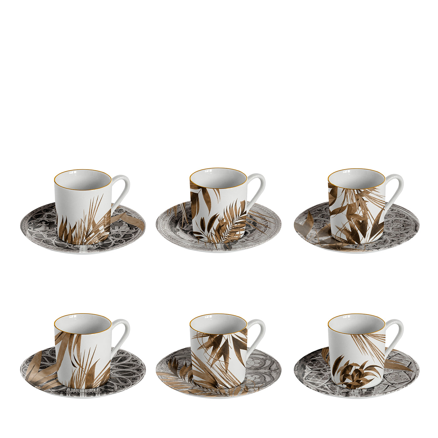 Set di 6 tazze da caffè espresso in porcellana Il Duomo Che Non C'È - Vista principale