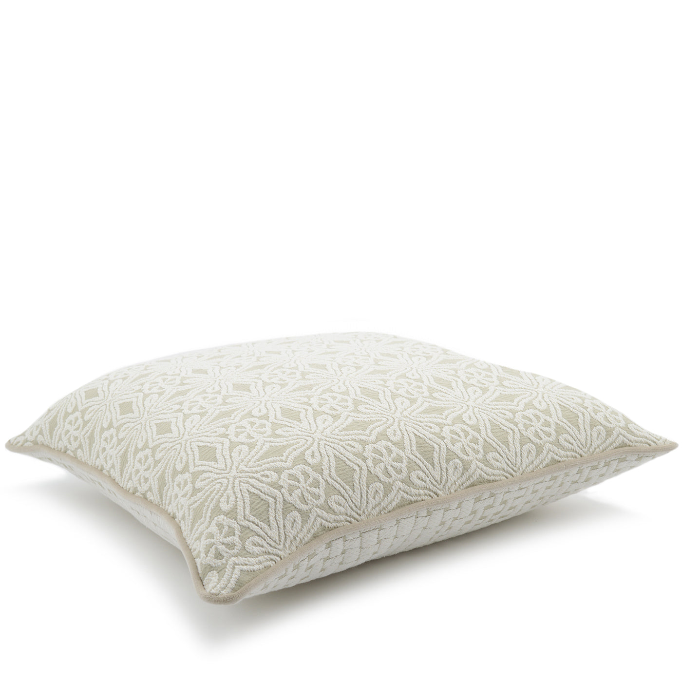 Ivory Carrè Cuschion in Lovely Jacquard Fabric - Alternative view 2