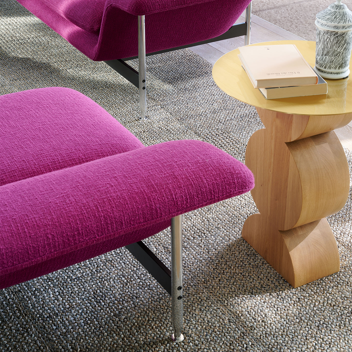 Constantin Waxed Oak & Brass Side Table - Alternative view 2