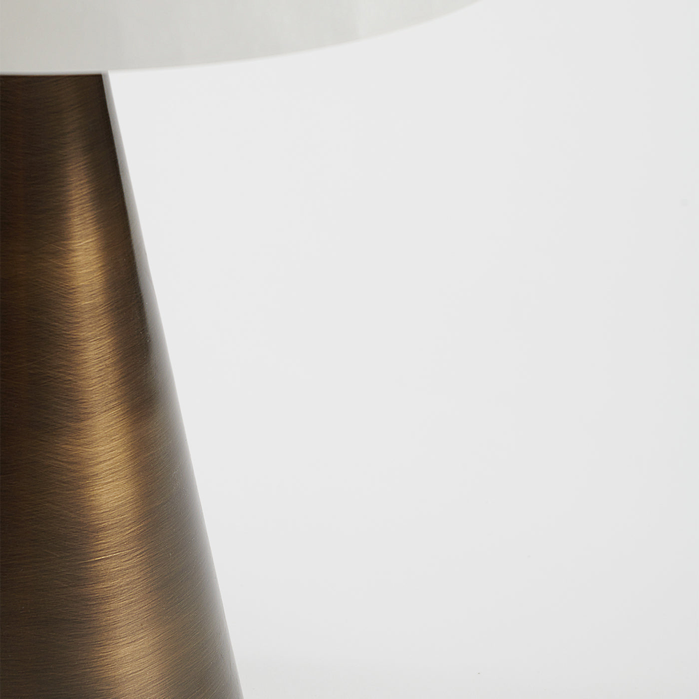 Funghetto Brushed Bronze and Alabaster Table Lamp - Alternative view 1