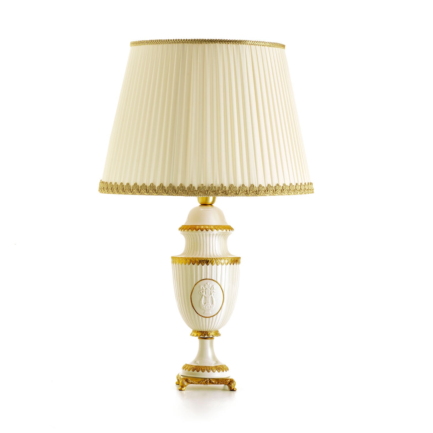 Napoleone II Large Gold and White Table Lamp - Alternative view 1