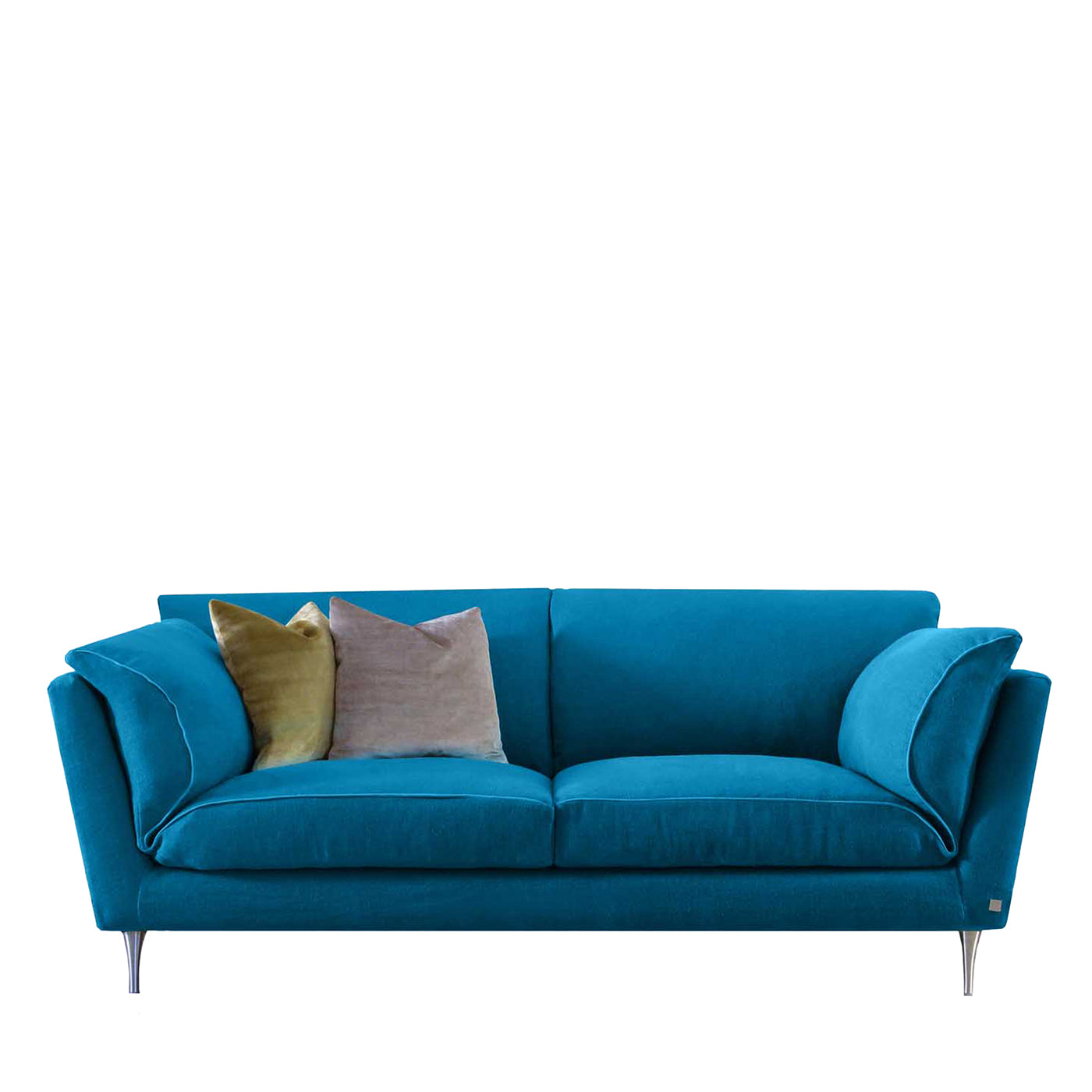Casquet in Pfauenblau Sofa - Hauptansicht