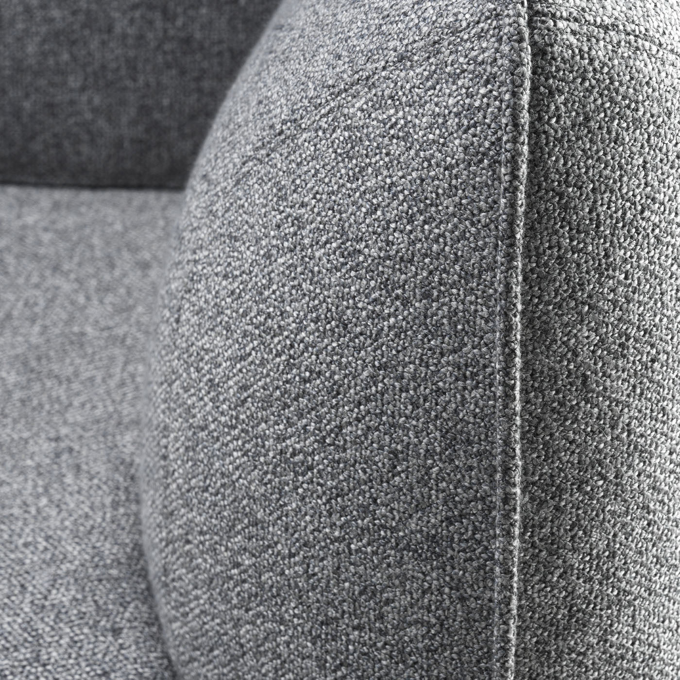 Tasca 3-Seater Gray Fabric Sofa - Alternative view 3