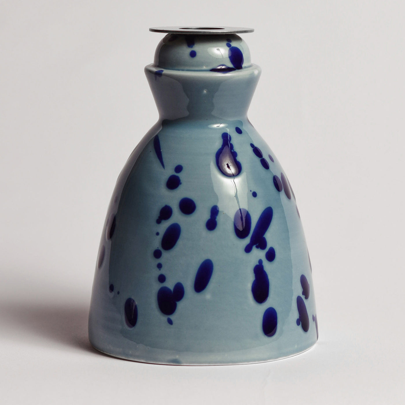Candelero de cerámica azul con 4 velas perfumadas - Vista alternativa 1
