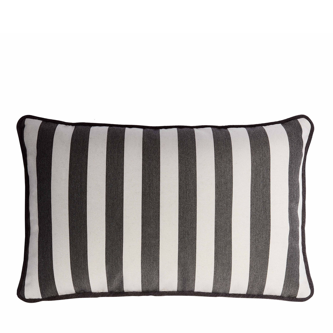 Grey fashion white striped cushions