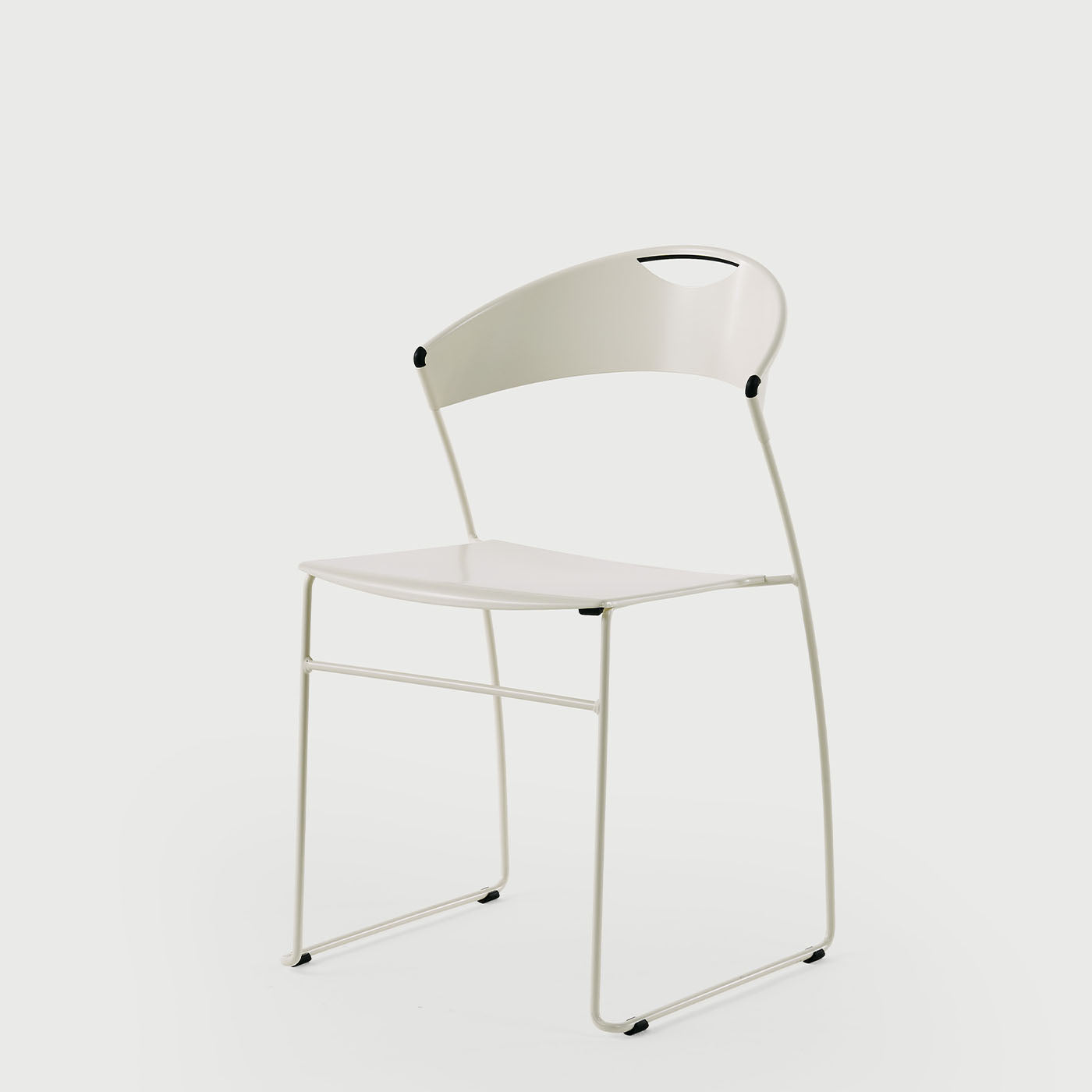 Juliette White Metal Chair by Hannes Wettstein - Alternative view 3