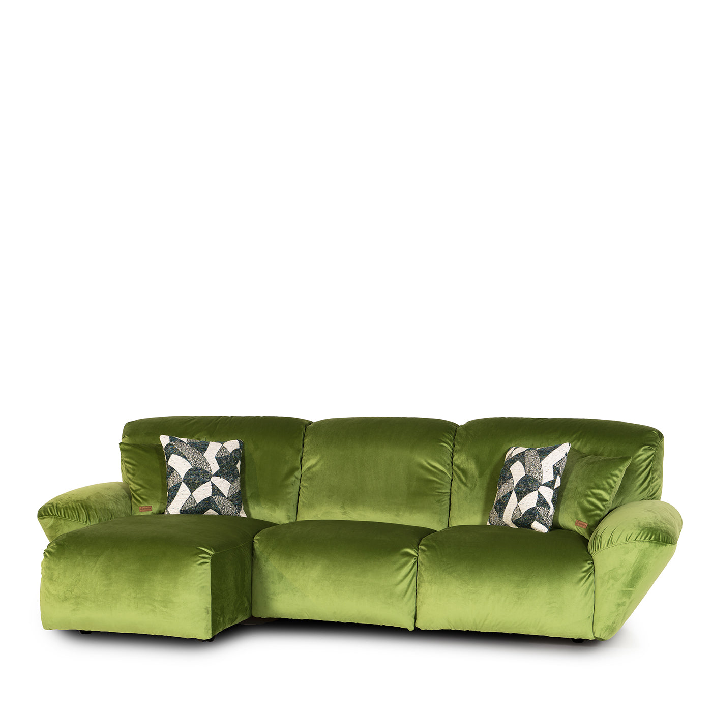 Beluga Grünes samtenes 3-sitziges sofa von Marco &amp; Giulio Mantellasi - Alternative Ansicht 5